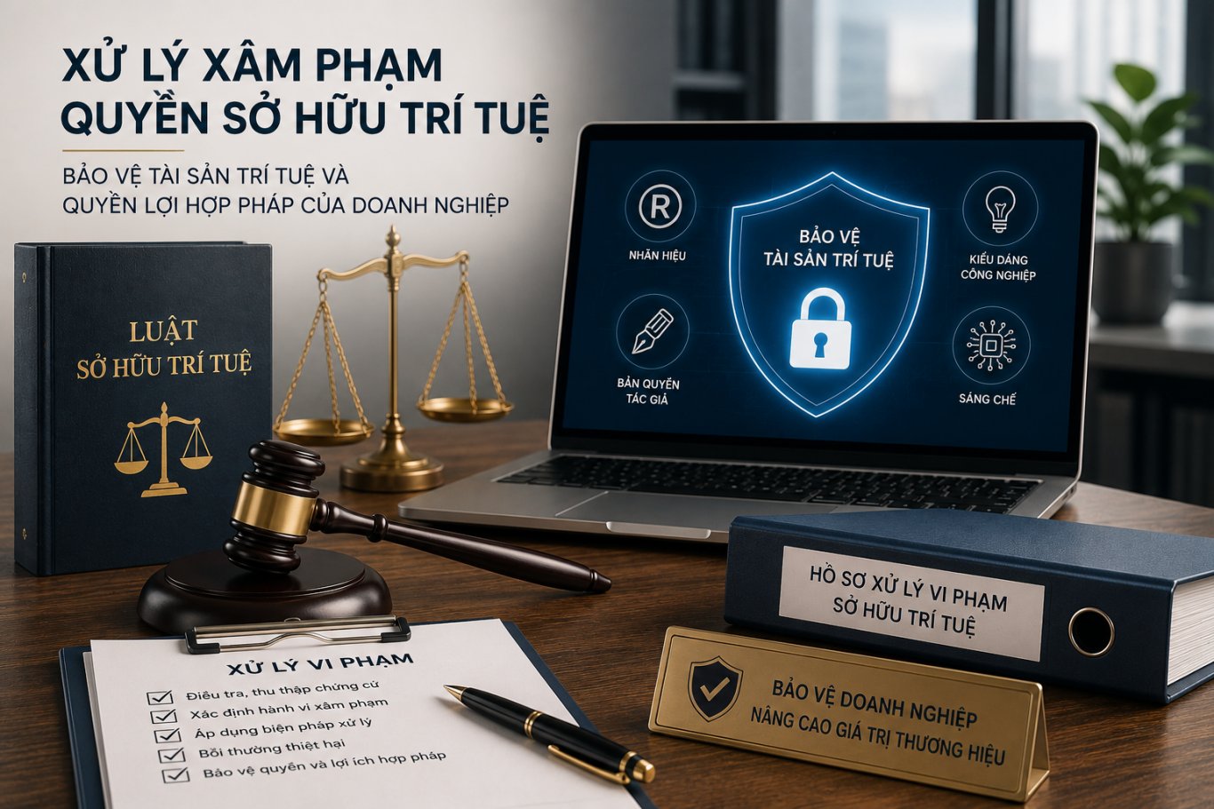 Xử lý xâm phạm quyền sở hữu trí tuệ – Bảo vệ tài sản trí tuệ và quyền lợi hợp pháp của doanh nghiệp